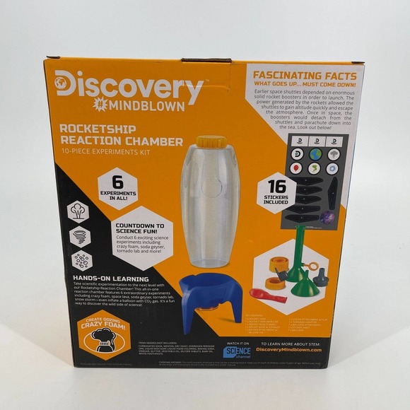 Discovery Mindblown STEM Rocketship Reaction Chamber 10-Piece Experiment Kit NEW - Picture 2 of 4